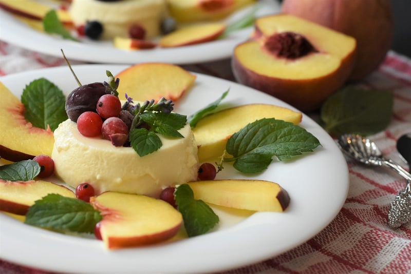 Mango Coconut Panna Cotta